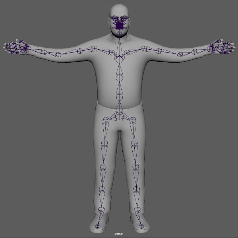 Young Man Low-poly 3D model_13