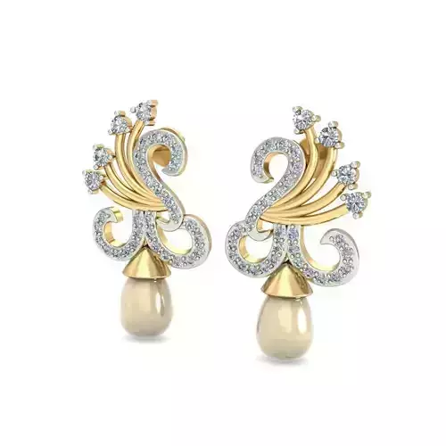 1544a pearl and diamond brooch