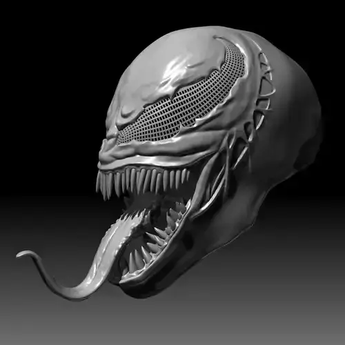 Venom Mask 3D Printable Model