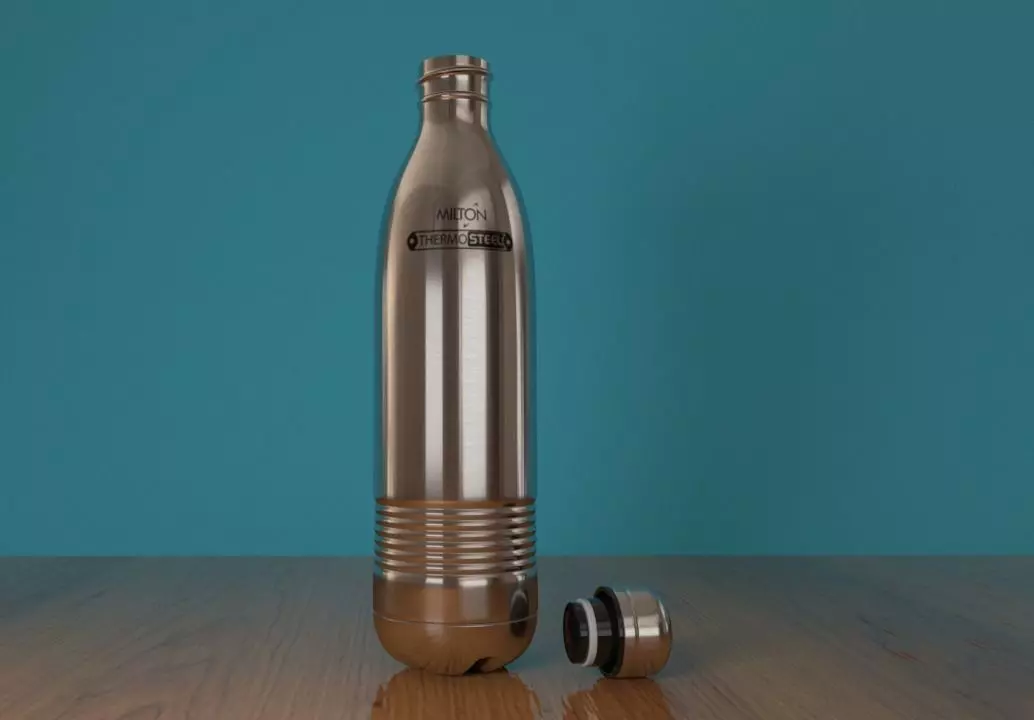 Water Bottle Milton - Thermo Steel Low-poly 3D model_0