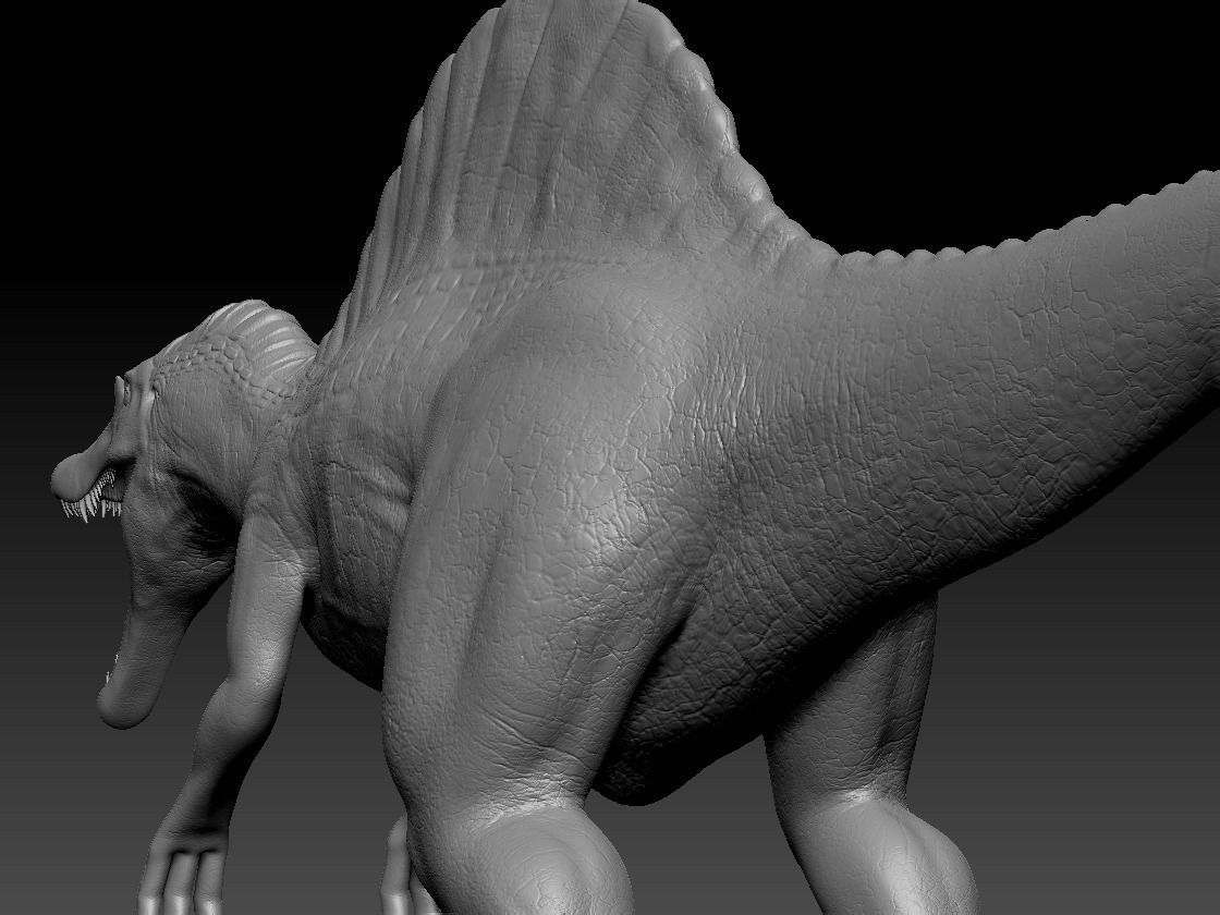 Spinosaurus For your Games or Animations Blender 3D Model  Low-poly 3D model_13