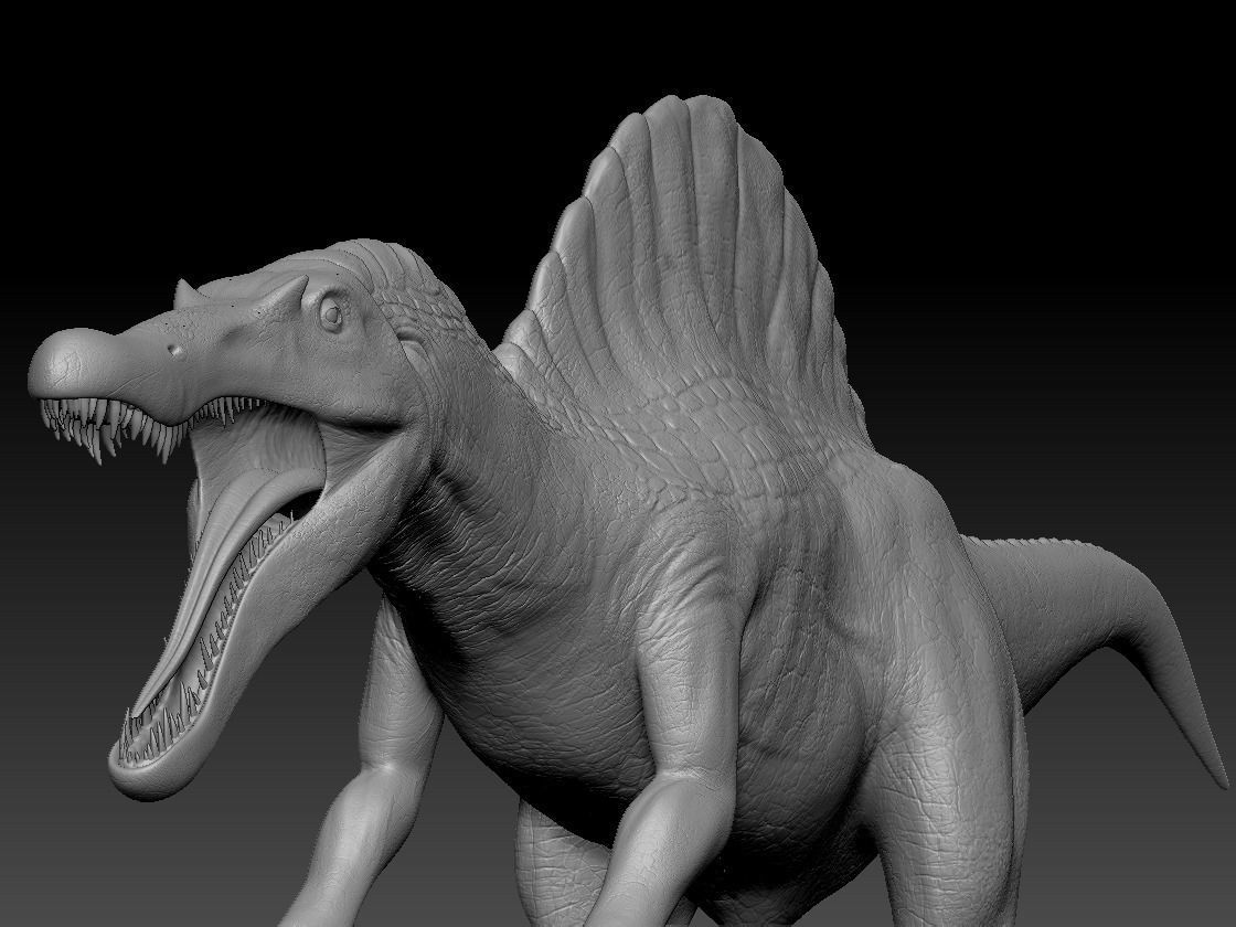 Spinosaurus For your Games or Animations Blender 3D Model  Low-poly 3D model_10