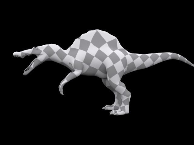 Spinosaurus For your Games or Animations Blender 3D Model  Low-poly 3D model_16