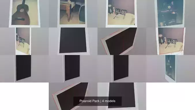 Polaroid Pack 3D Model Collection