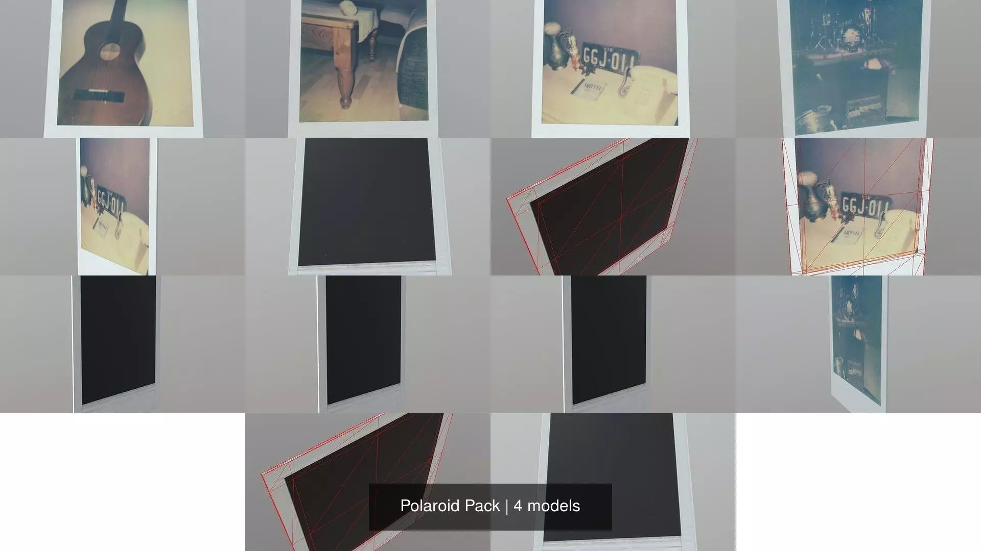 Polaroid Pack 3D Model Collection_0