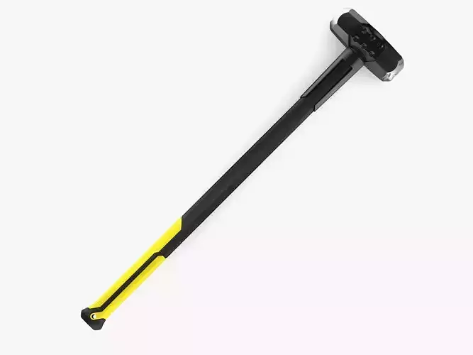 Yellow Sledge Hammer 3D model