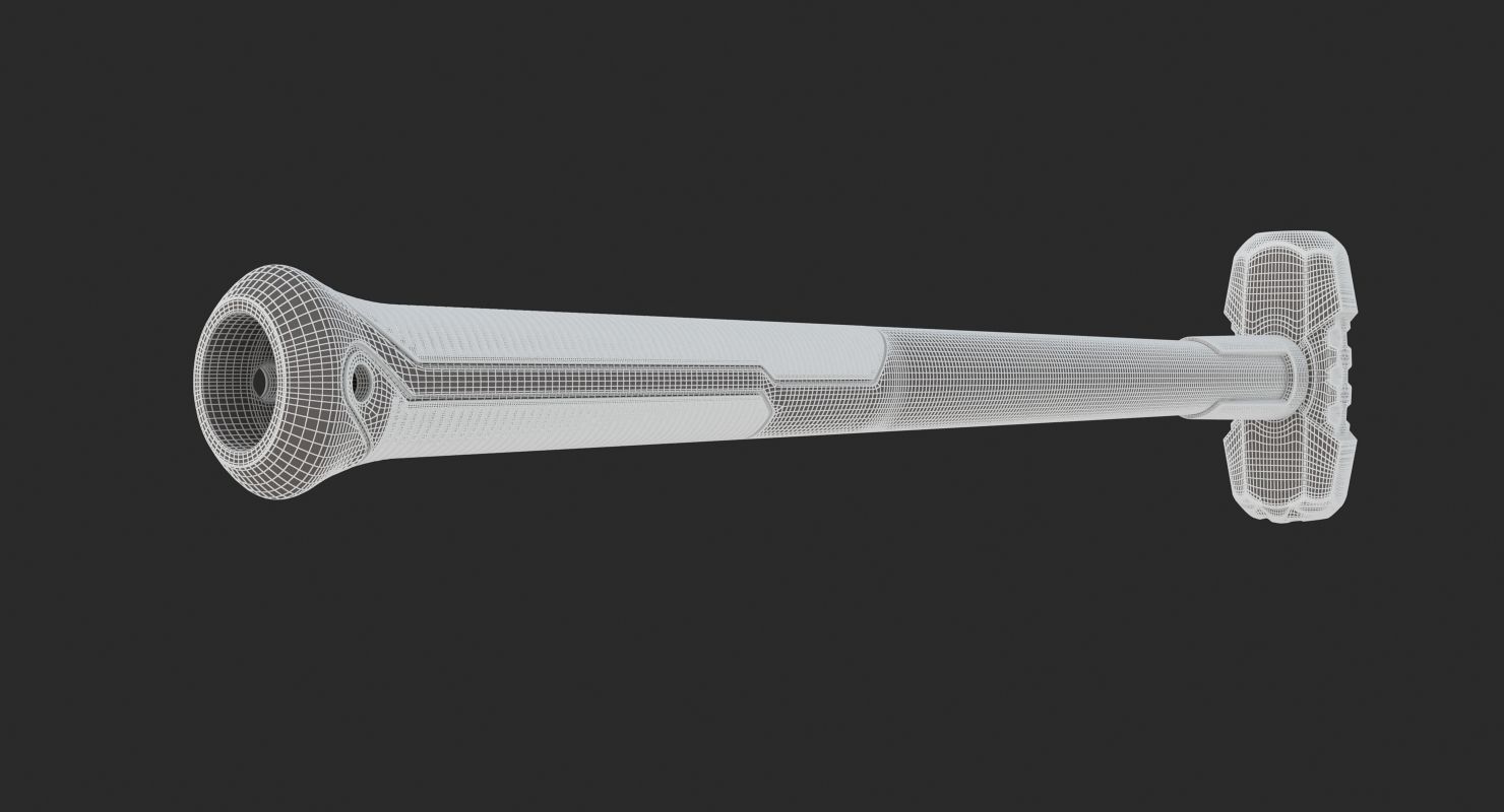 Yellow Sledge Hammer 3D model_13