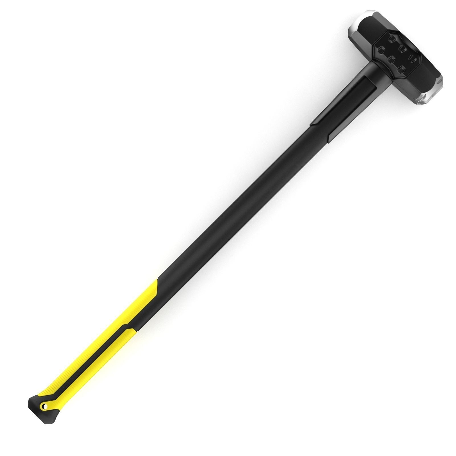 Yellow Sledge Hammer 3D model_1