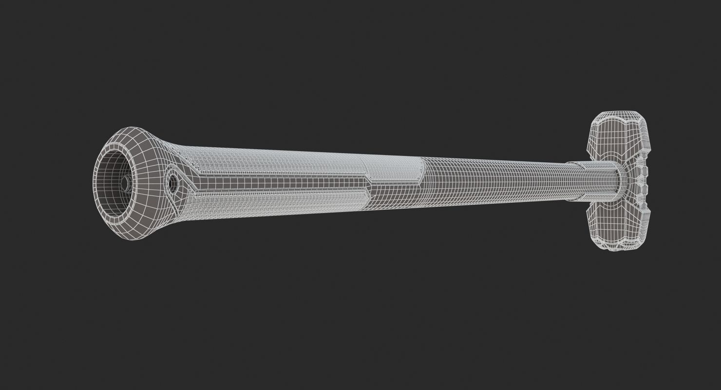 Yellow Sledge Hammer 3D model_12