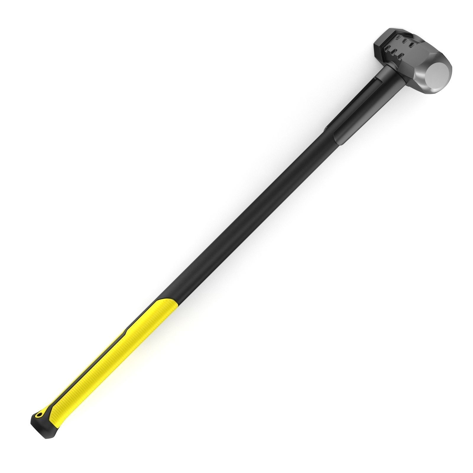 Yellow Sledge Hammer 3D model_2