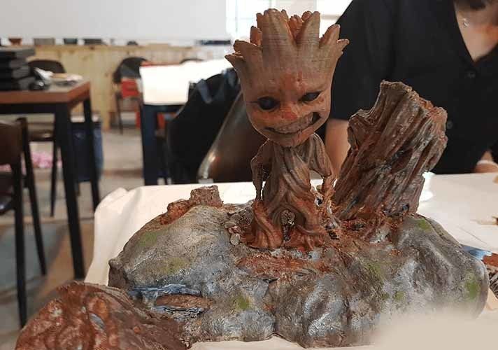 Baby Groot STL File Marvel Comic 3D print model_2