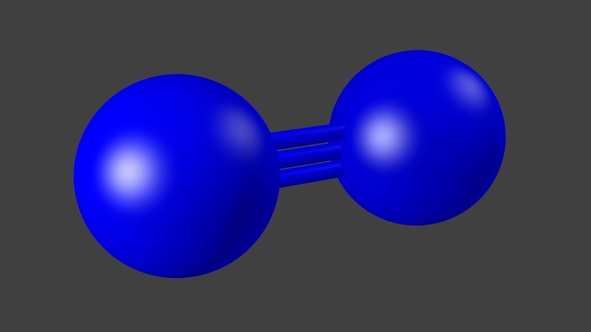 Dinitrogen Molecule - Model 3D model_1