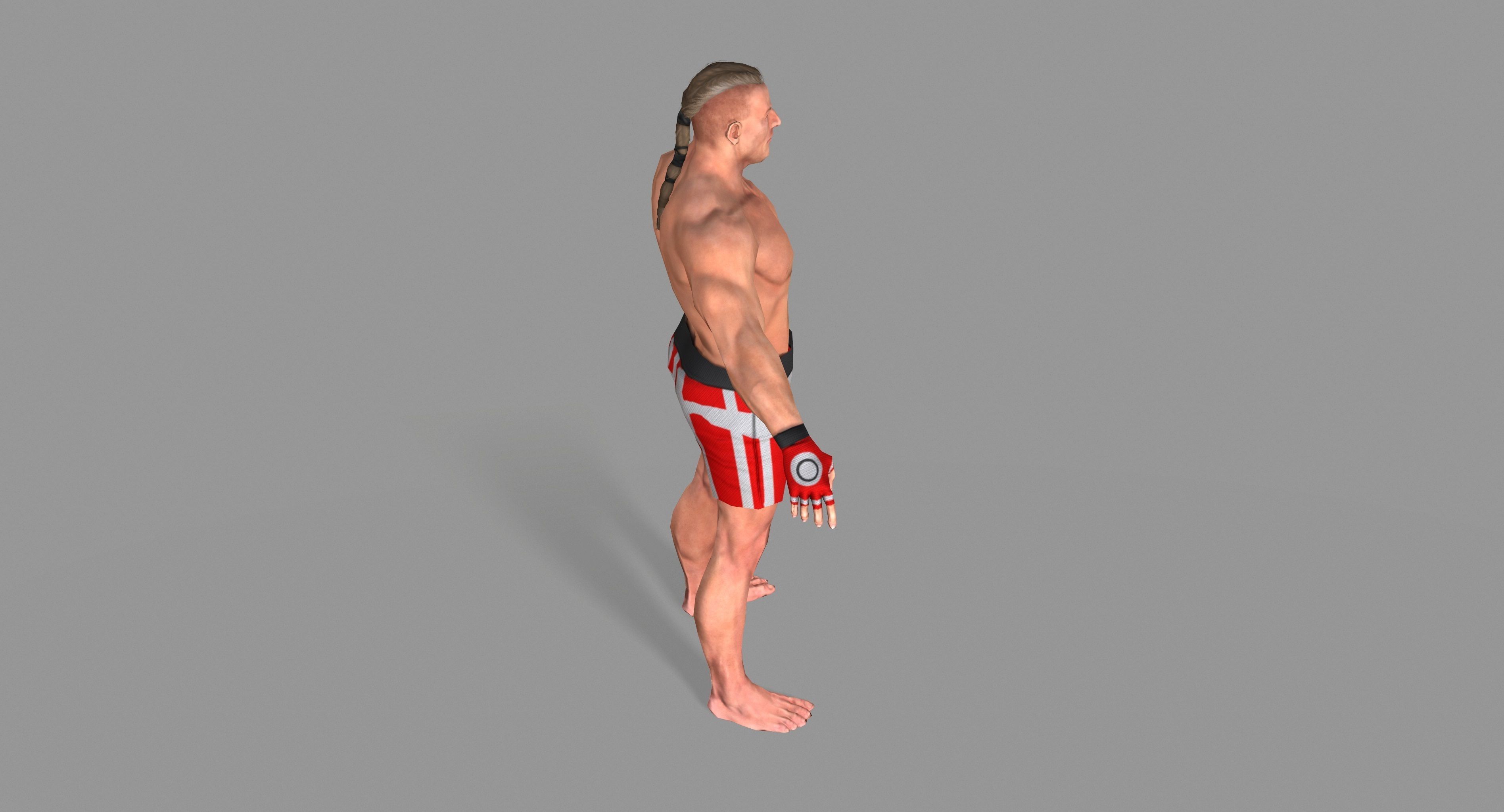 UFC Boxer Low-poly 3D model_23