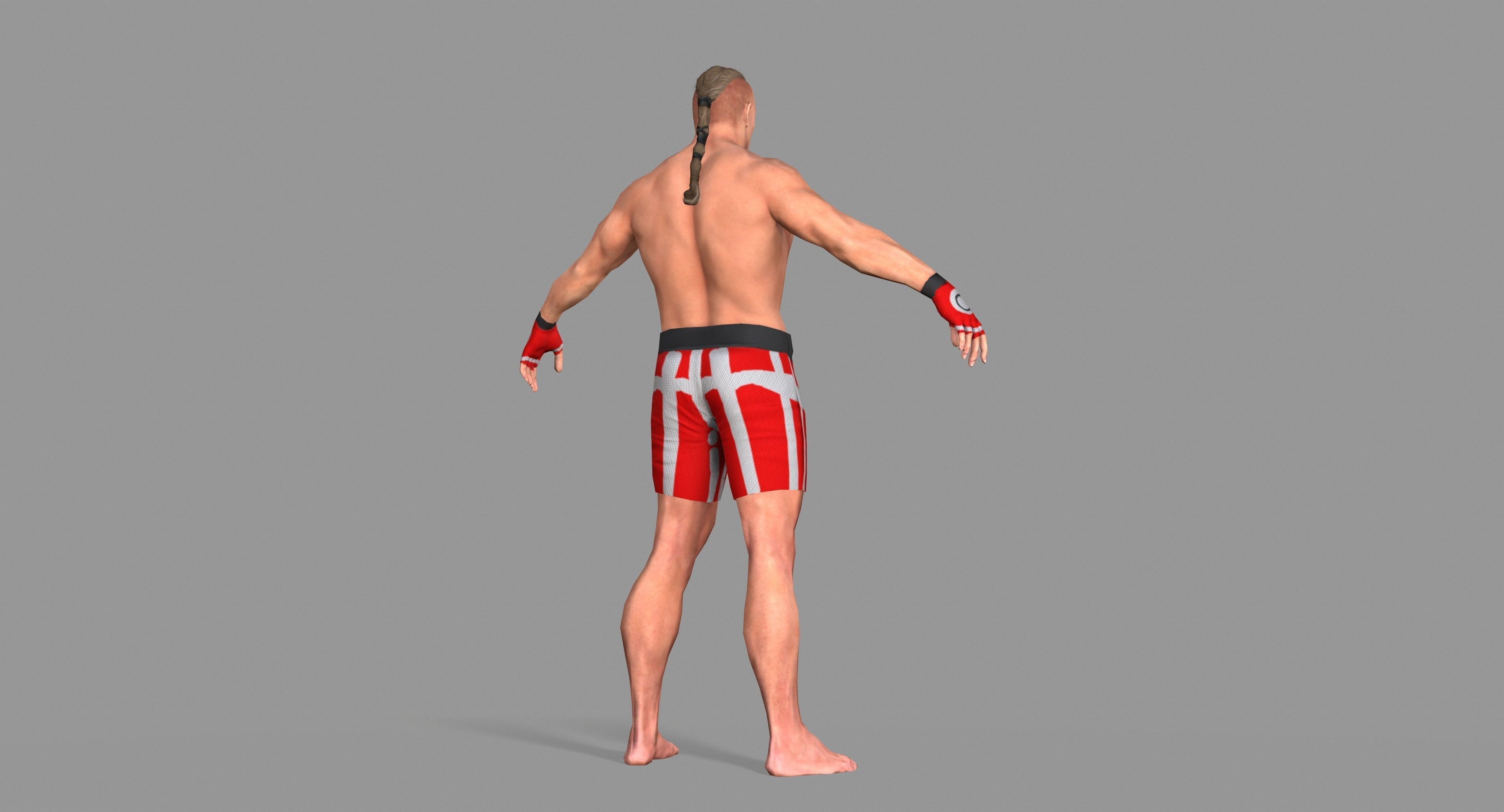 UFC Boxer Low-poly 3D model_41