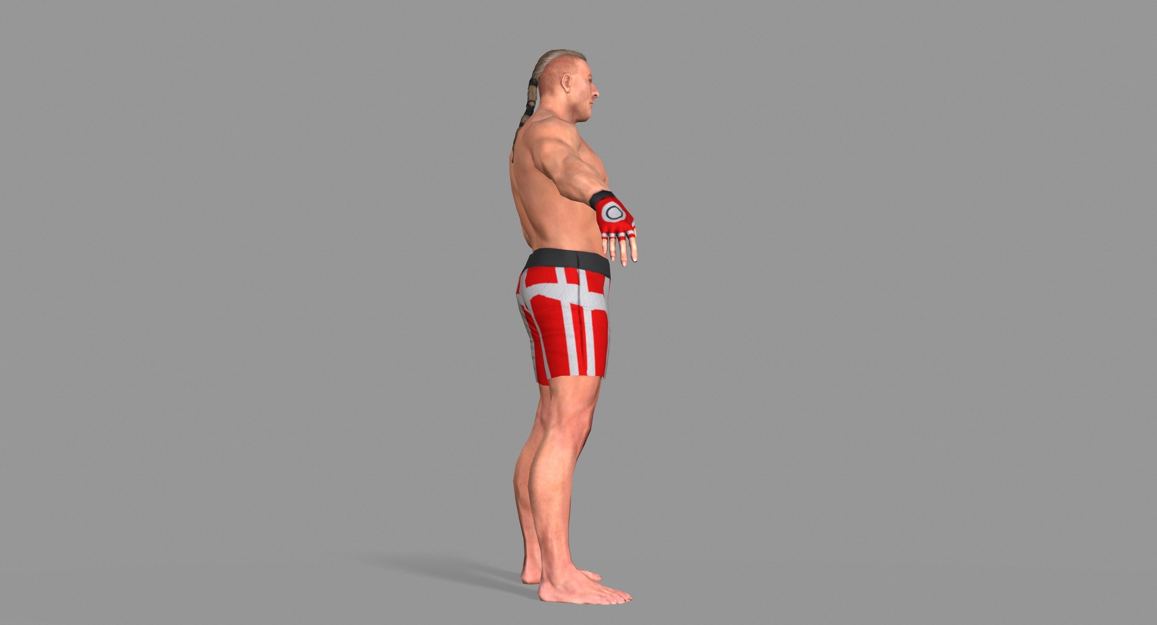 UFC Boxer Low-poly 3D model_38