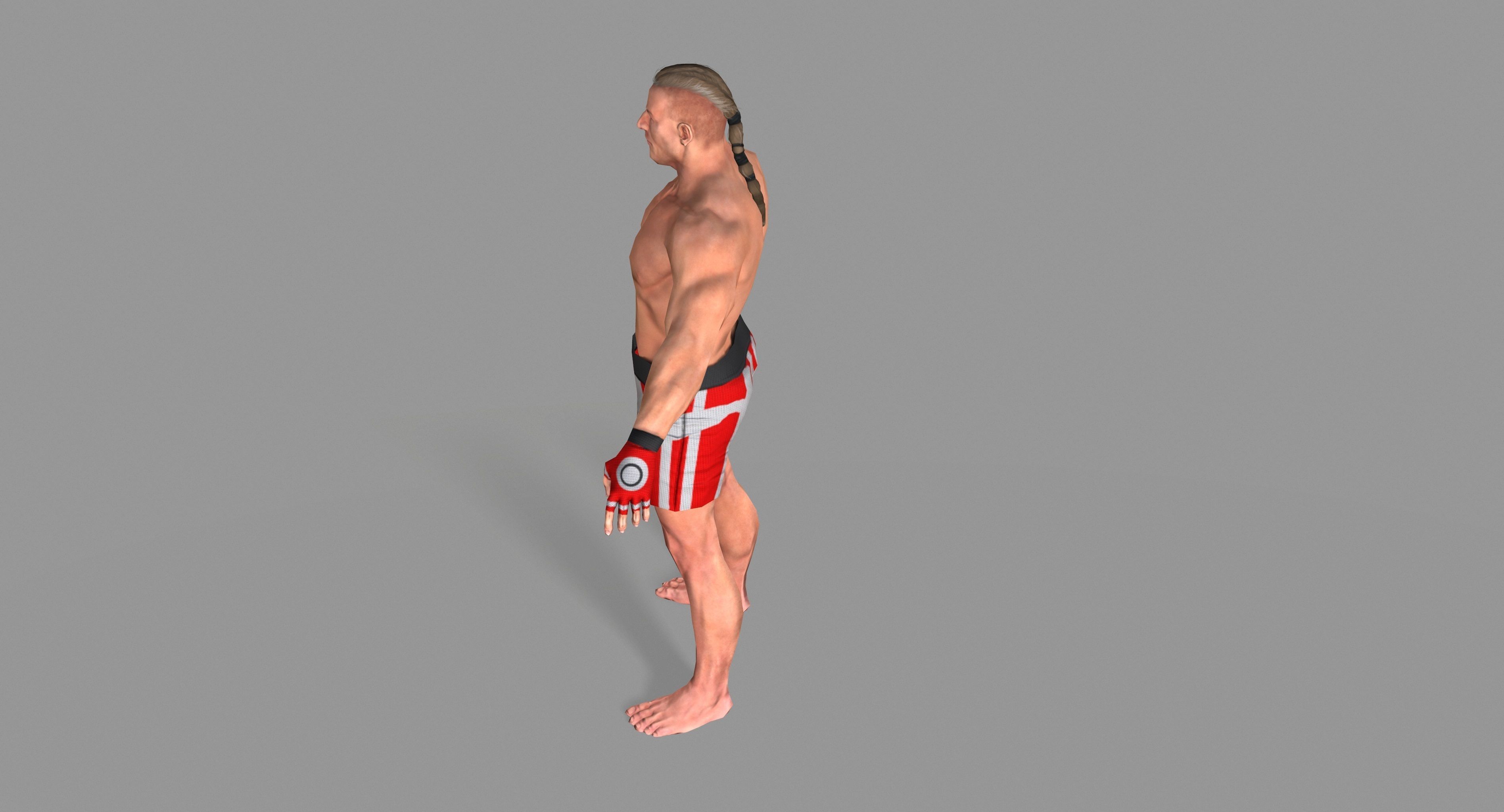 UFC Boxer Low-poly 3D model_29
