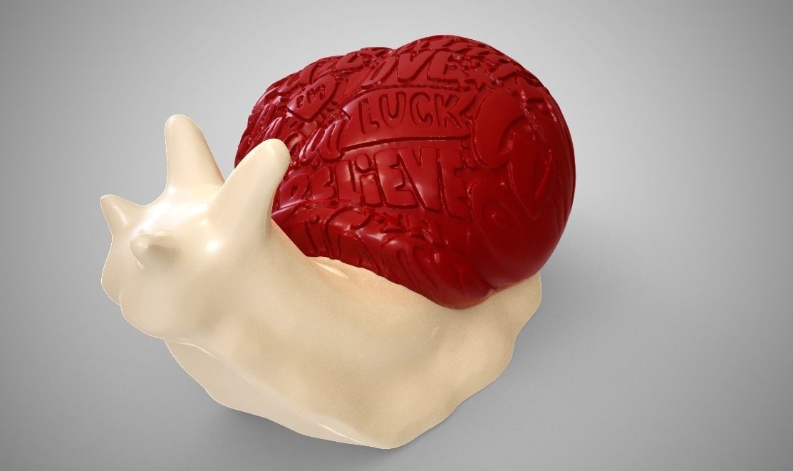 Snail in love 3D print model_8