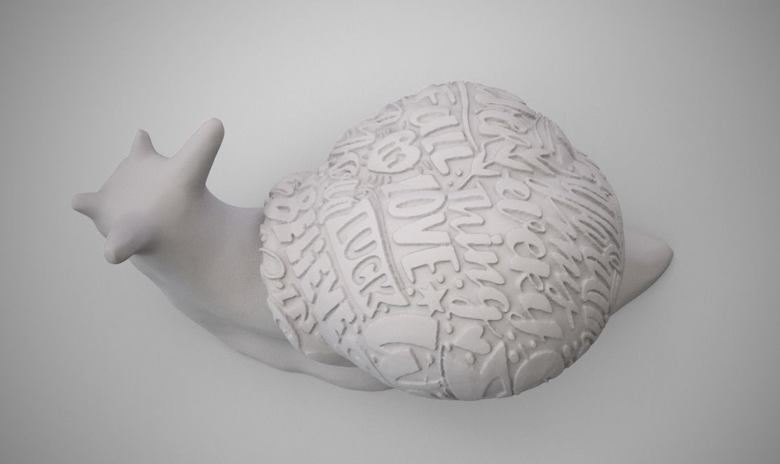 Snail in love 3D print model_5