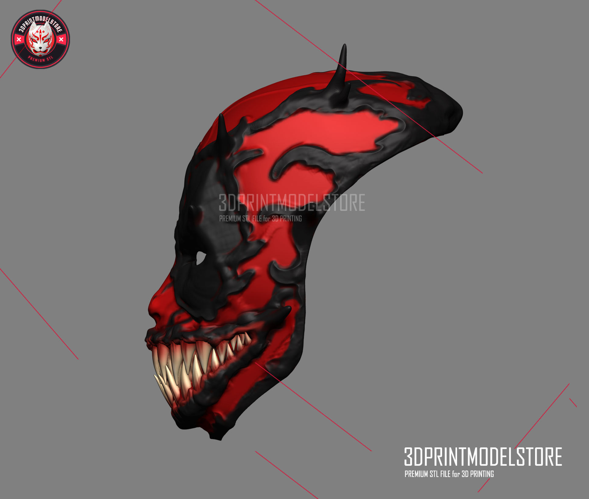 Deadpool Mask - Venom Mask Marvel Cosplay Halloween Helmet 3D print model_2
