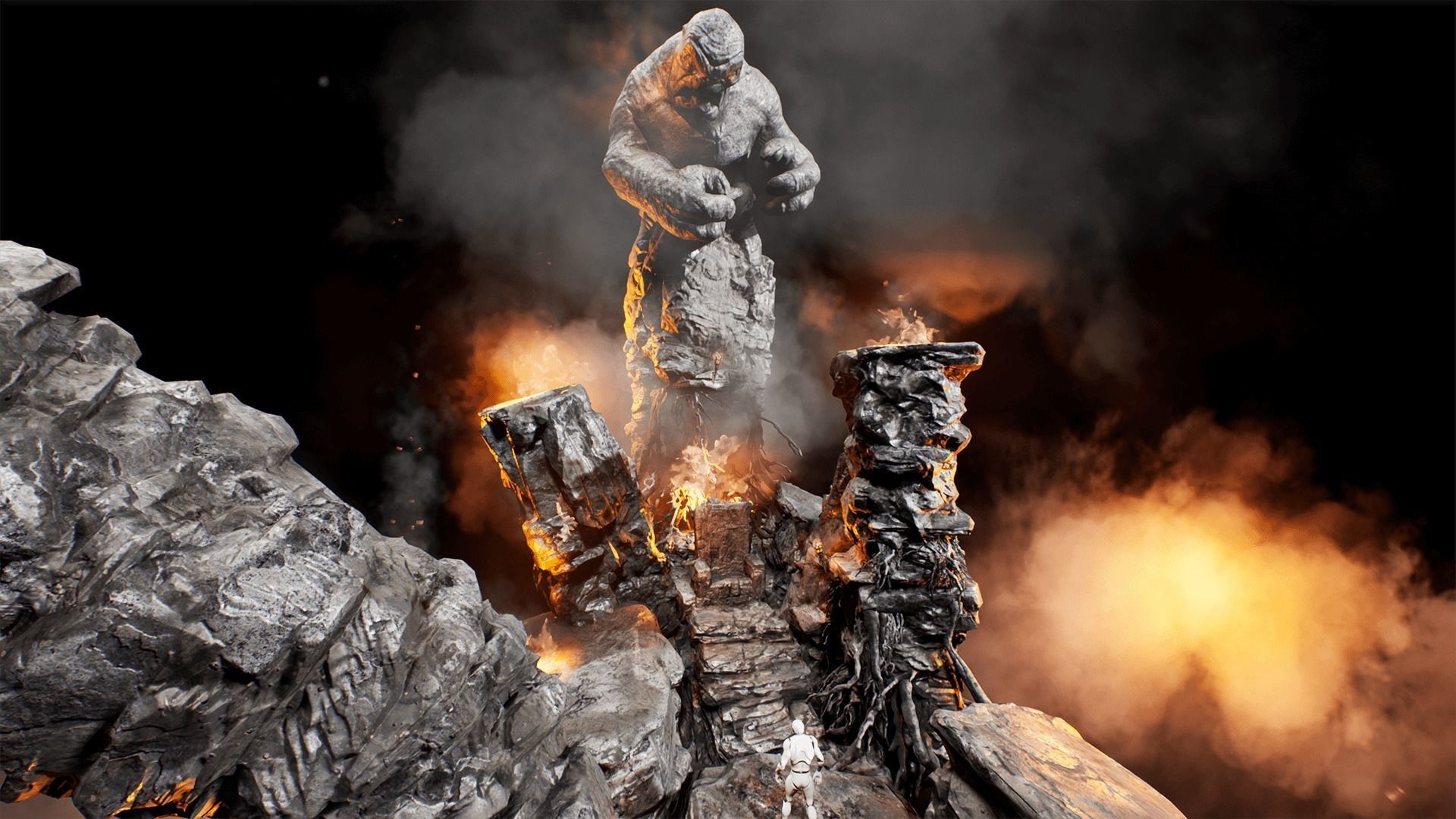 Ancient Cavern Set III - Unreal Engine Asset Pack Low-poly 3D model_18