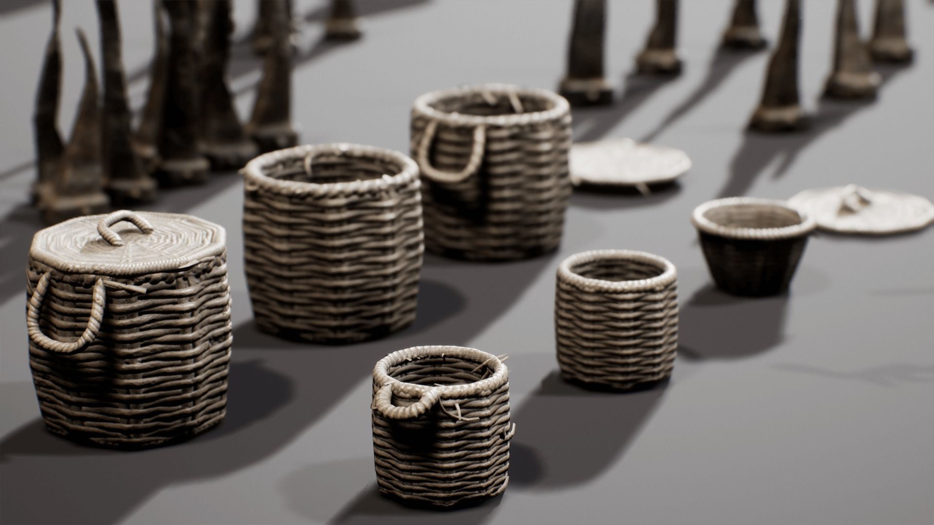 Ancient Cavern Set III - Unreal Engine Asset Pack Low-poly 3D model_13