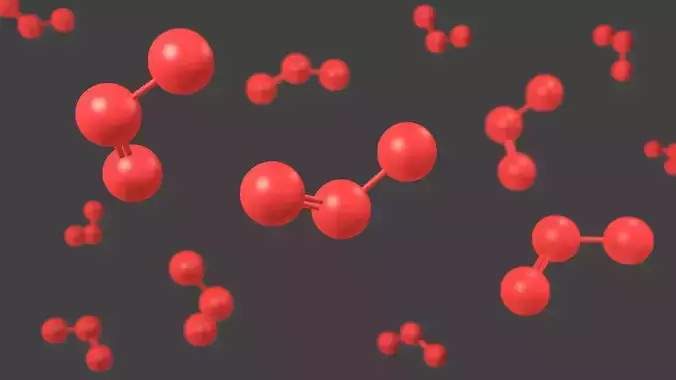 Ozone Molecule - Model 3D model