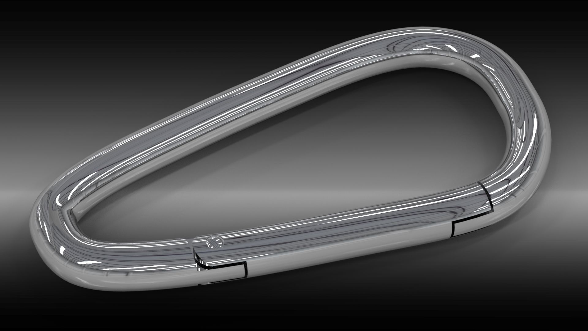 Carabiner - Sports and Work Tool - Free Sample Free low-poly 3D model_1