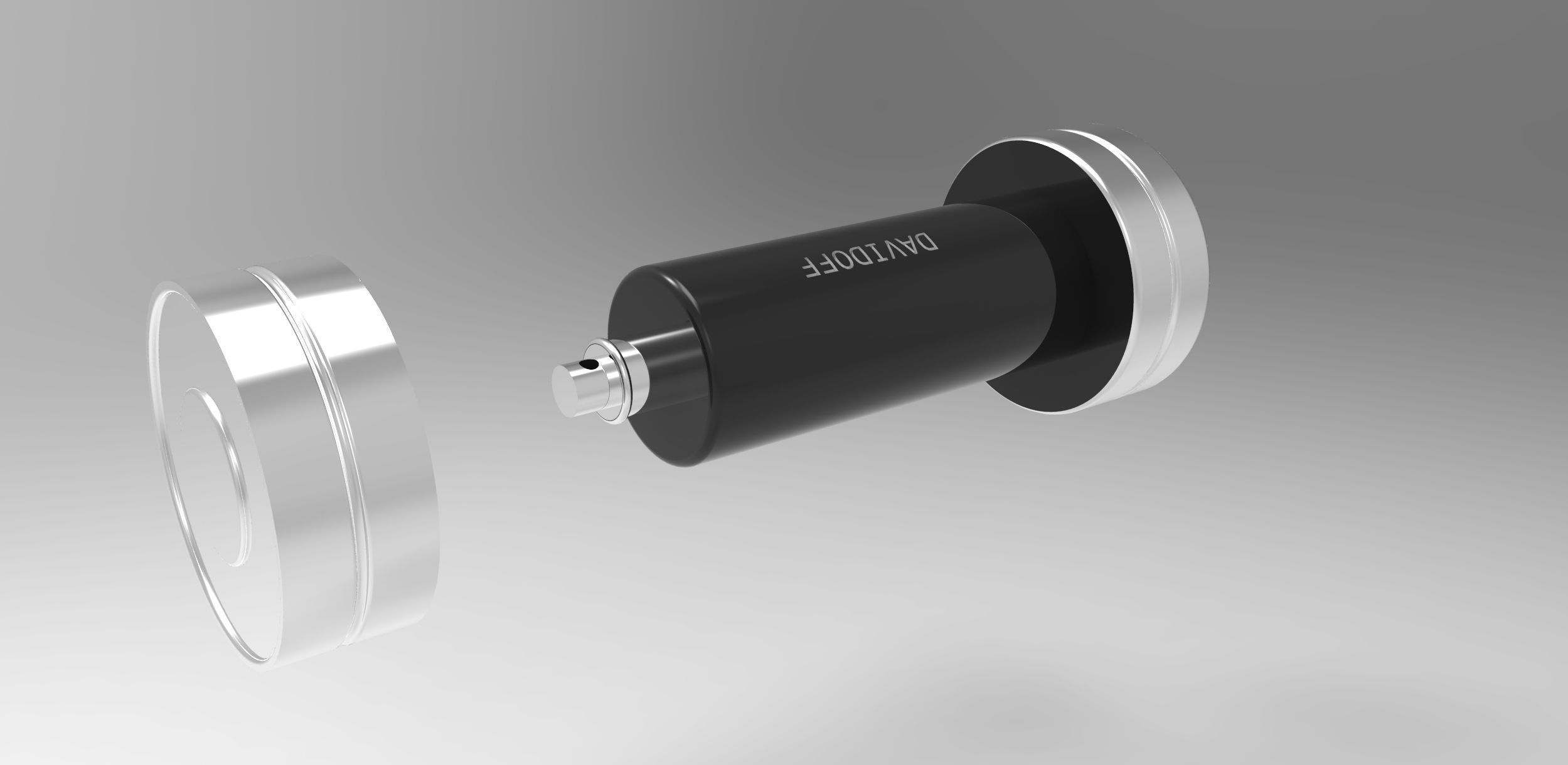 Perfume silver pen Free 3D model_1