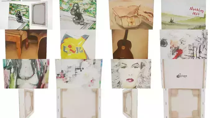Paintings Pack 3D Model Collection