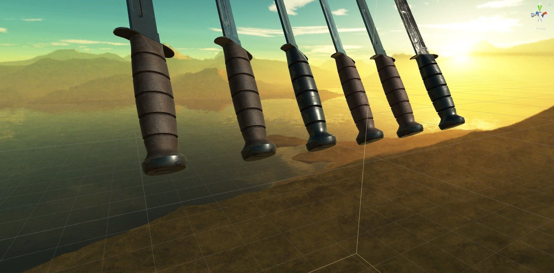Realistic High Quality Low Poly Combat Knife Low-poly 3D model_59