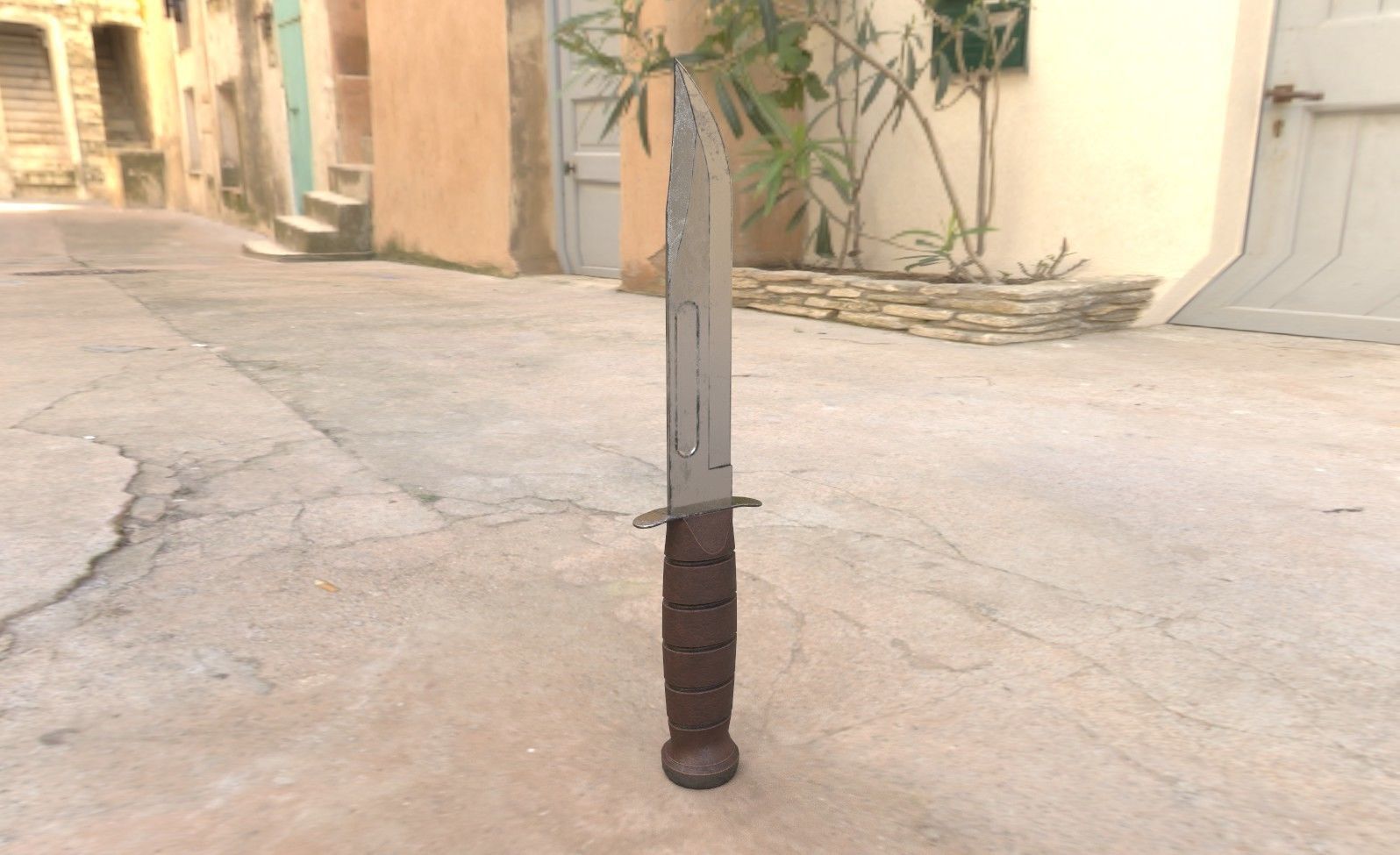 Realistic High Quality Low Poly Combat Knife Low-poly 3D model_9