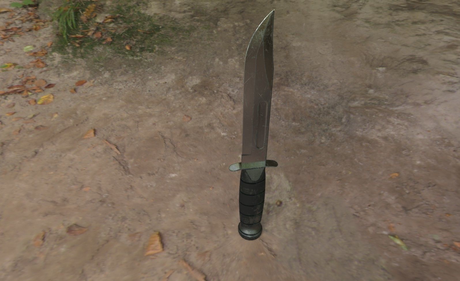 Realistic High Quality Low Poly Combat Knife Low-poly 3D model_5