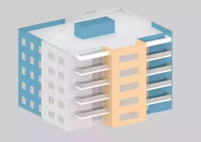 LOW POLY POLY APARTMENT B000