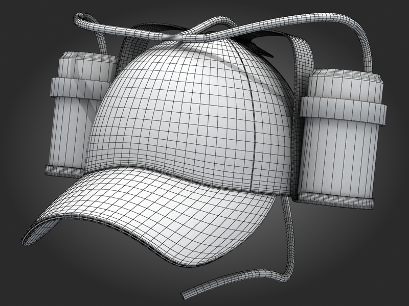 Homer beer hat 2 3D model_4
