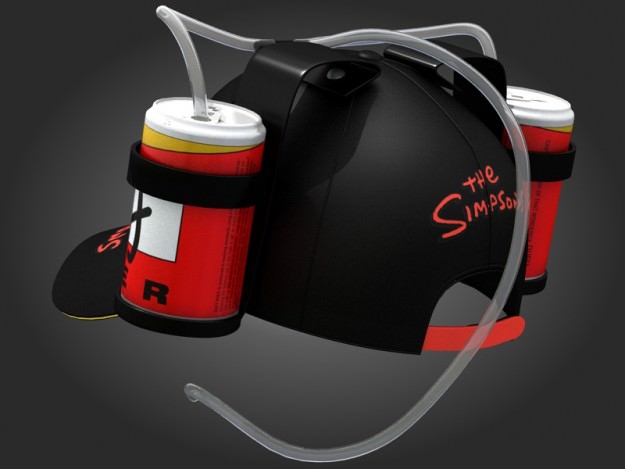 Homer beer hat 2 3D model_2