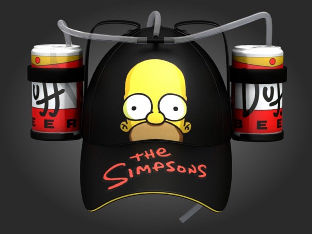 Homer beer hat 2 3D model_3