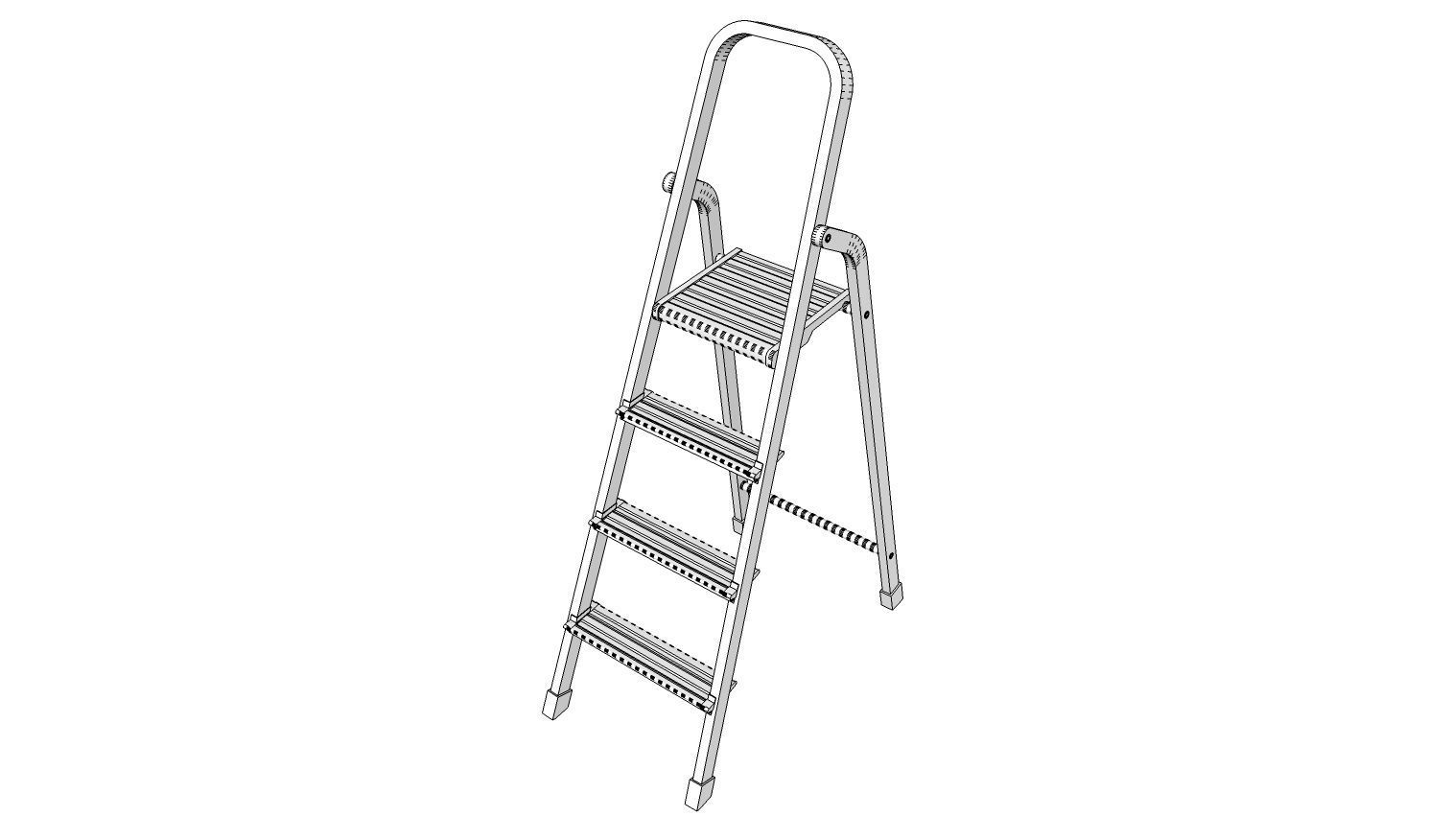 Ladder step 3D model_12