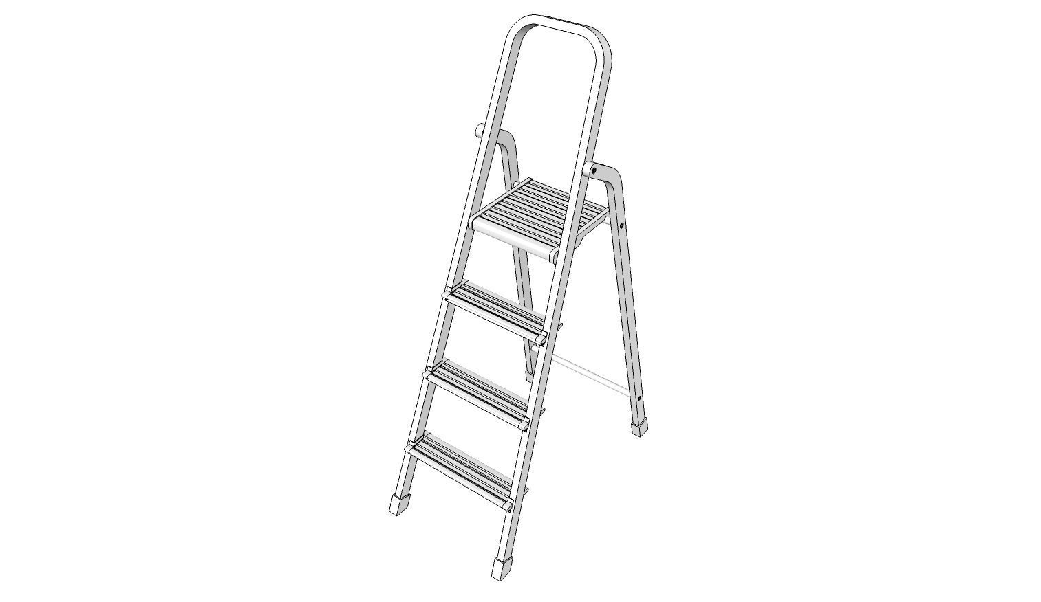 Ladder step 3D model_11