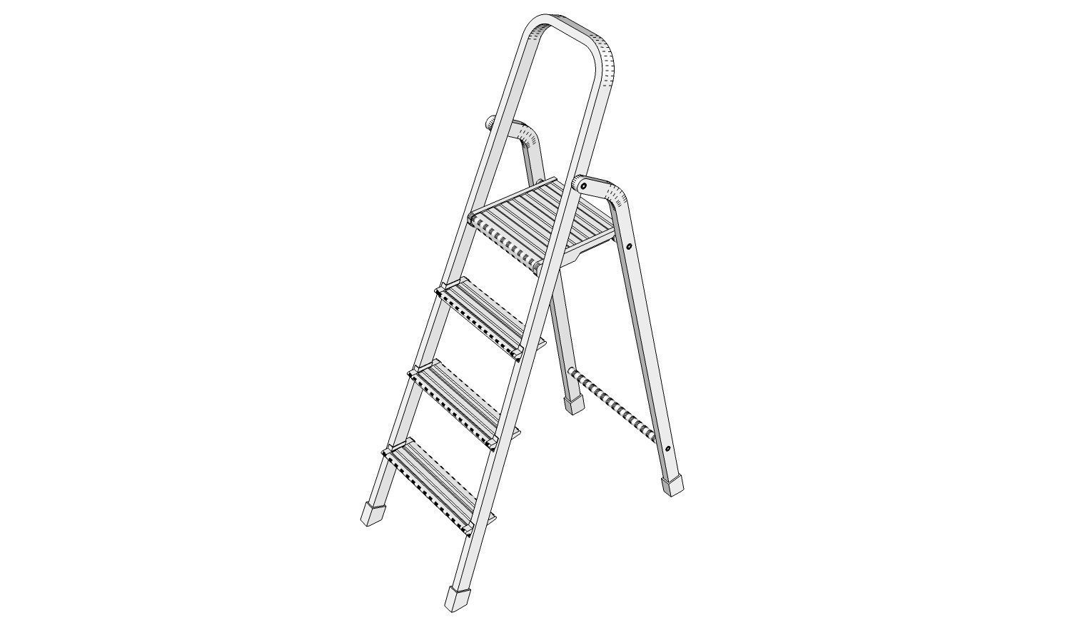 Ladder step 3D model_14