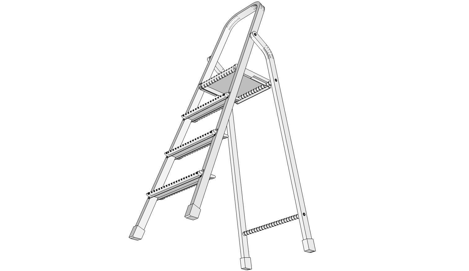 Ladder step 3D model_16