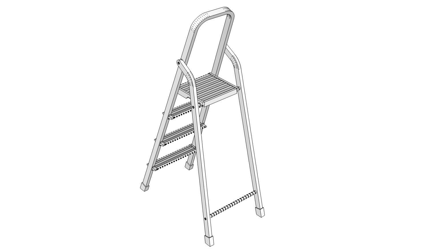 Ladder step 3D model_15