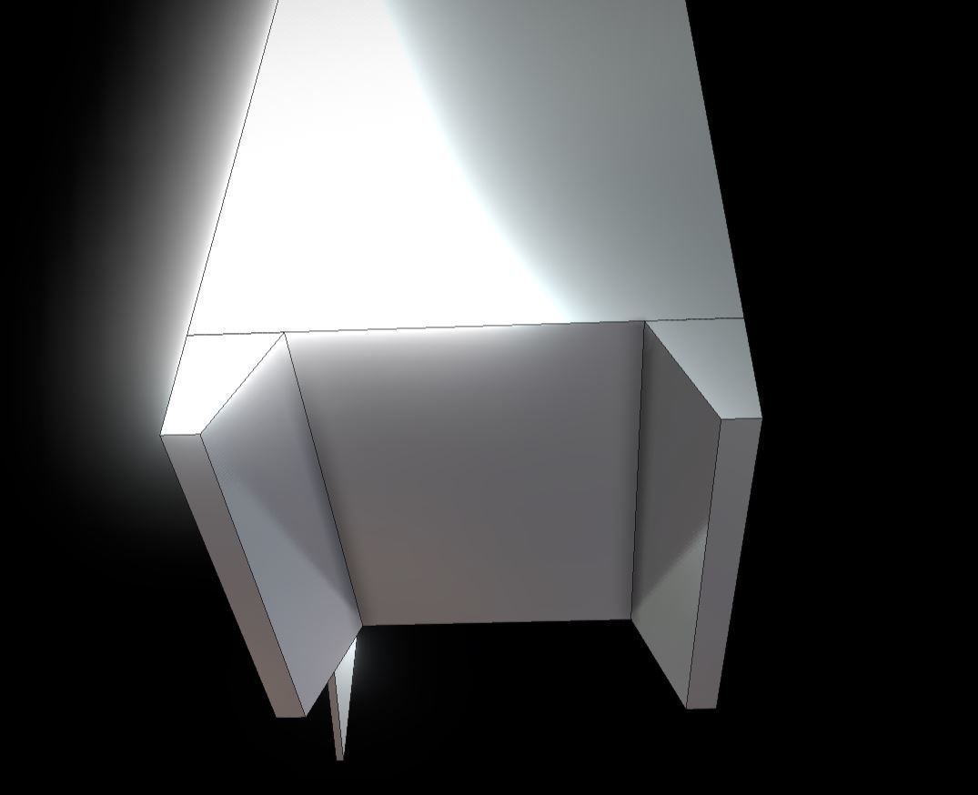 Low-Poly Locker with Animation Low-poly 3D model_11