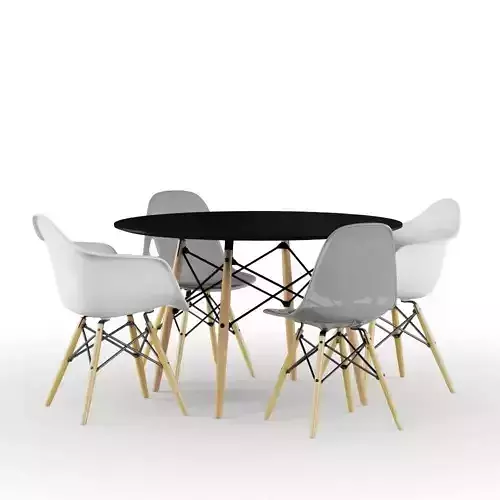 Eames Table And Chairs