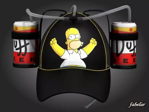 Homer beer hat 1 3D model_0