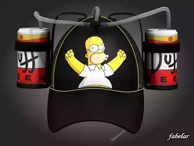 Homer beer hat 1 3D model