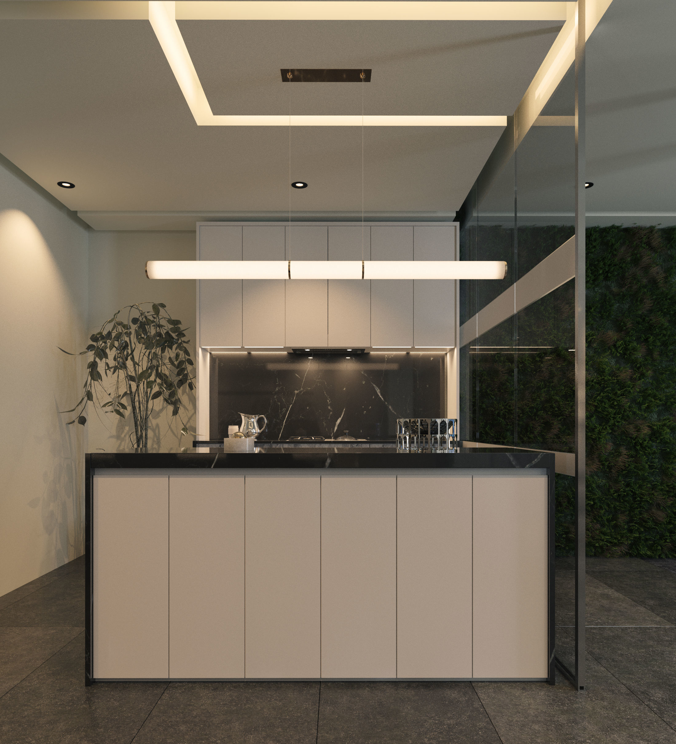 Modern Office Space 3D model_8