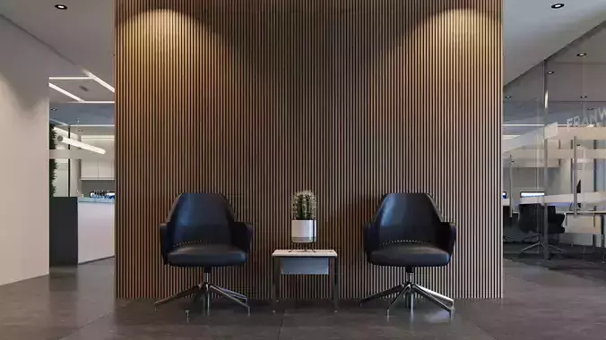 Modern Office Space 3D model