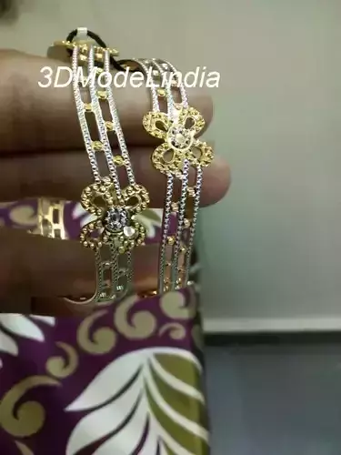 Latest Gold  Bangles Designs CNC Bangles