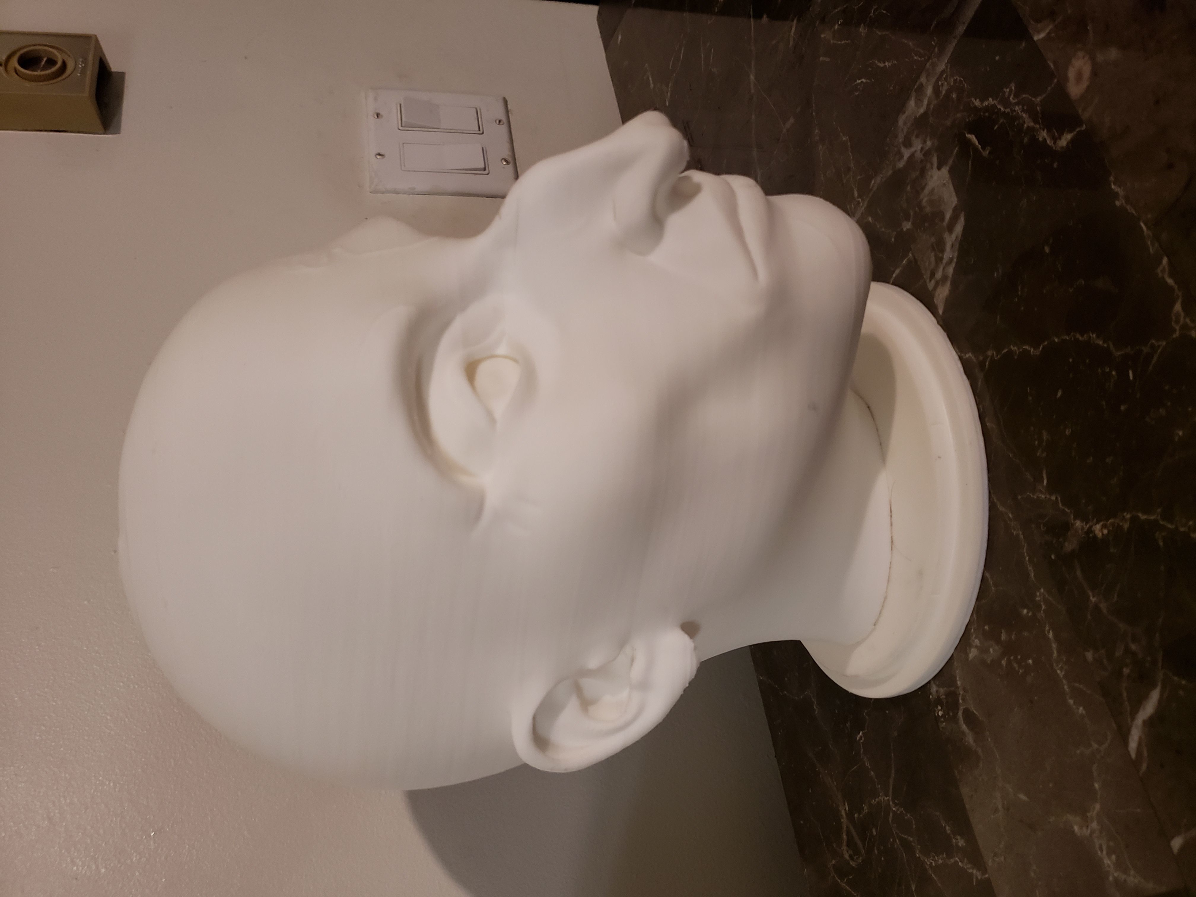 Valak The Nun head ready to print 3D print model_6