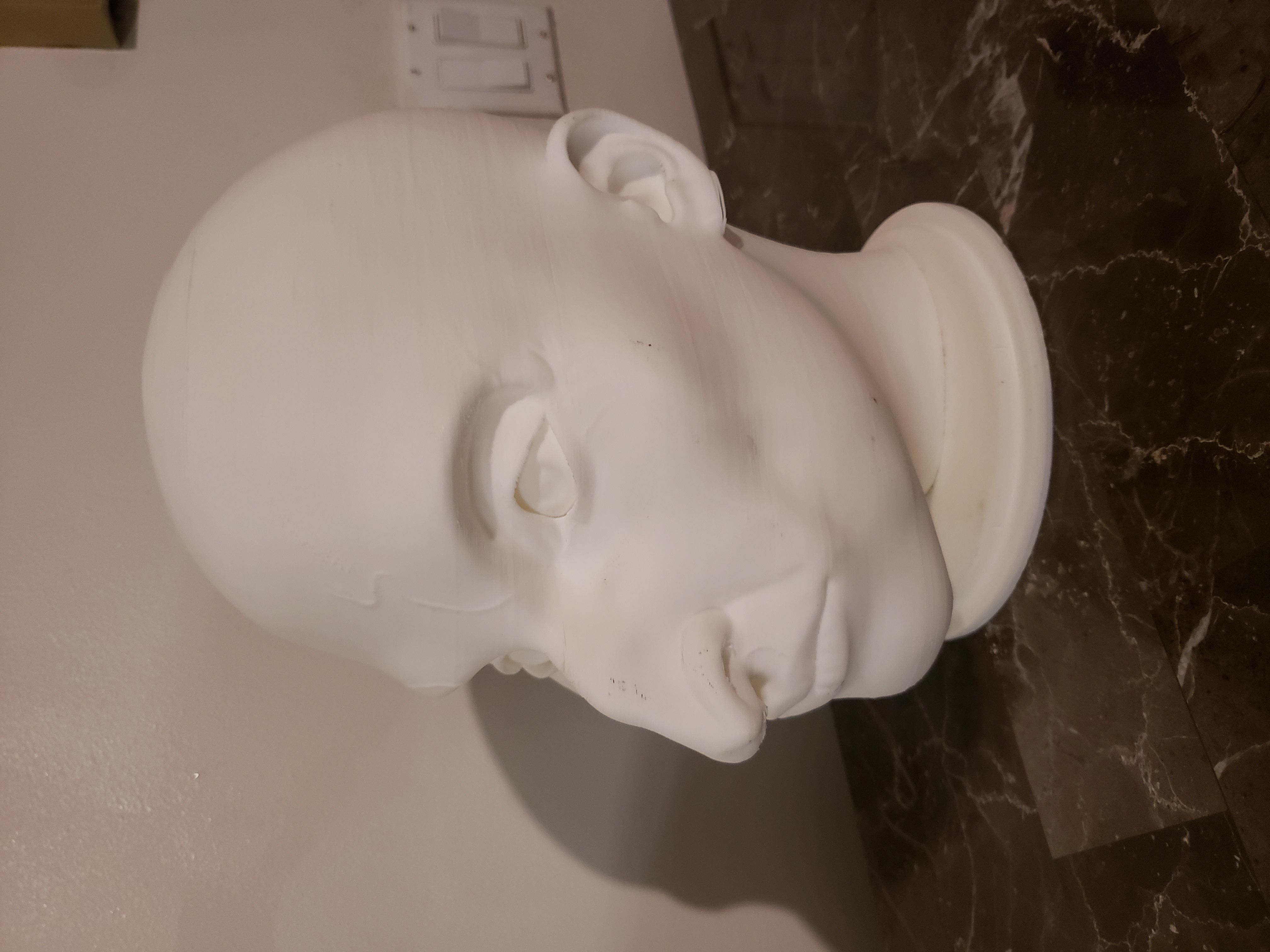 Valak The Nun head ready to print 3D print model_5